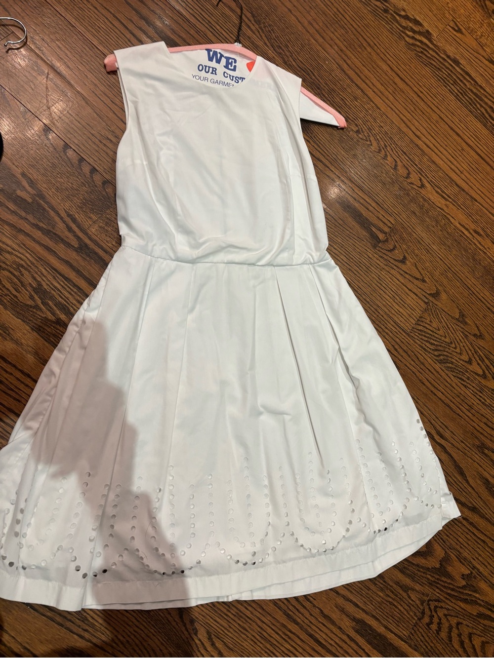 White Eyelet Hem gap ' Dress